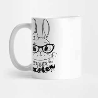 Funny and Cute  Rabbit ,happy Easter cartoon, Cartoon style Mug